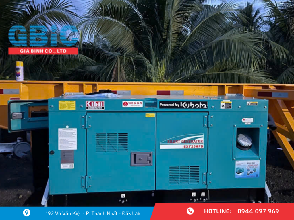 máy phát điện chuyên dụng dành cho container lạnh Kibii EXT25KFD