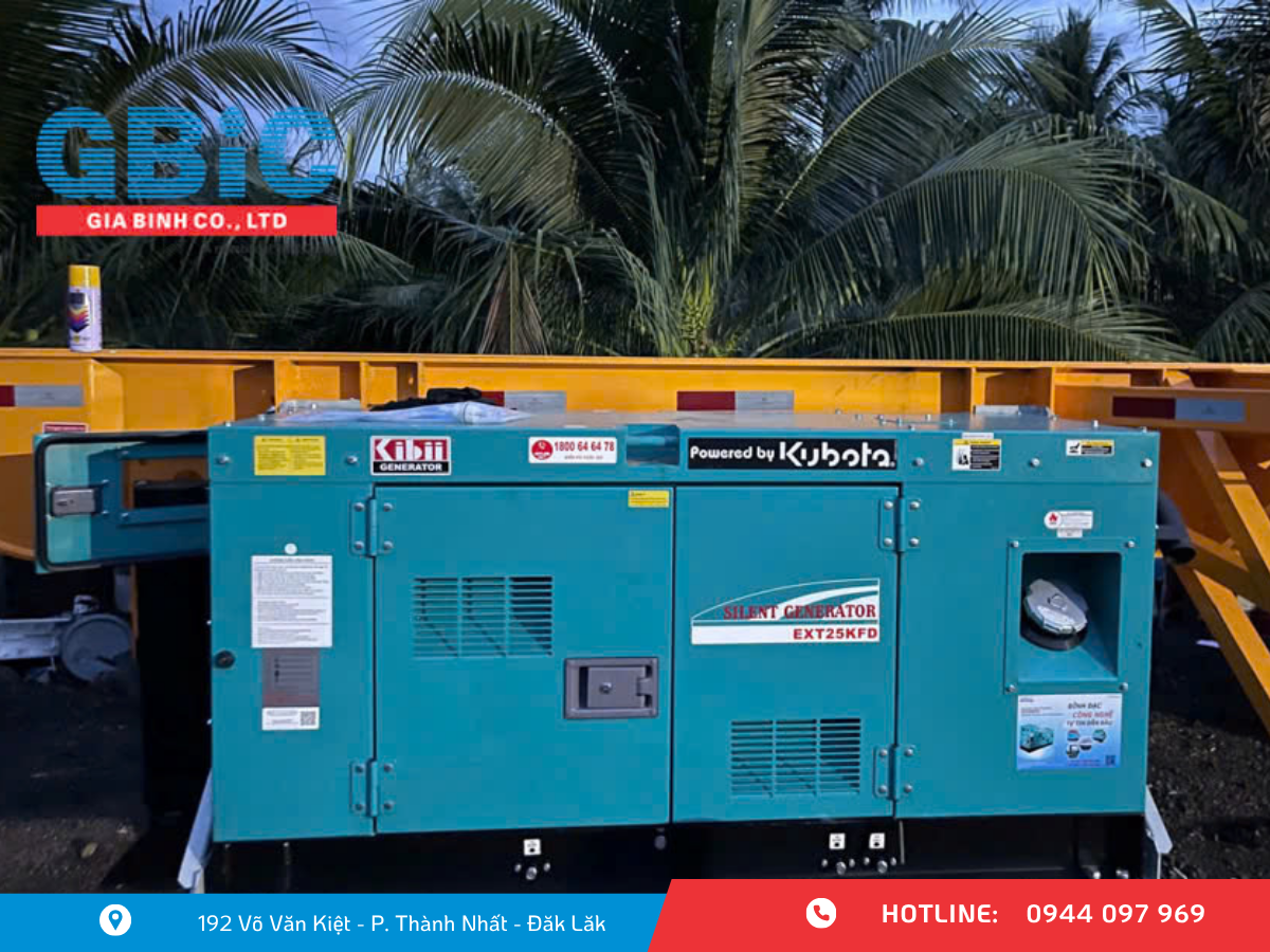 máy phát điện chuyên dụng dành cho container lạnh Kibii EXT25KFD
