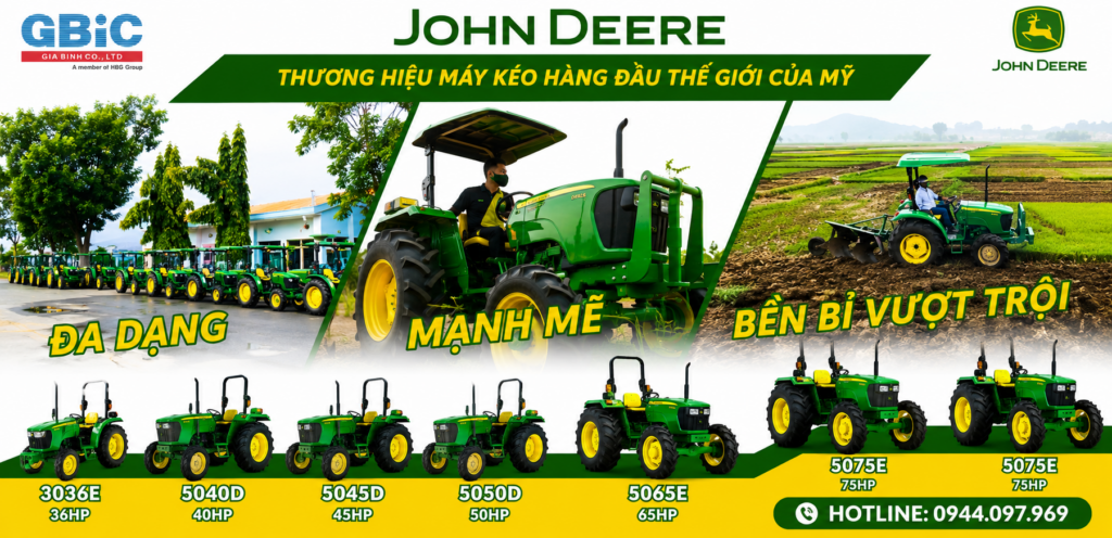 Máy Kéo John Deere Từ 36HP Đến 75HP