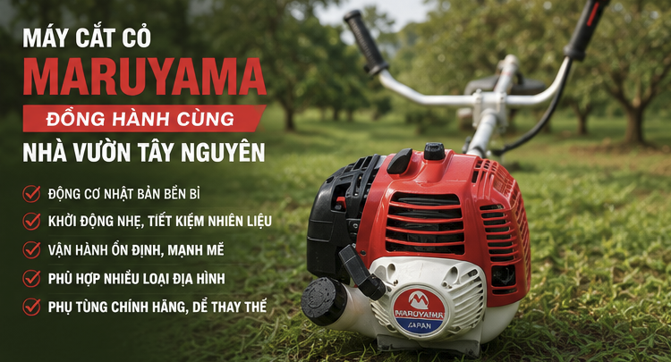 Gia Bình – Nhà phân phối máy cắt cỏ Maruyama chính hãng
