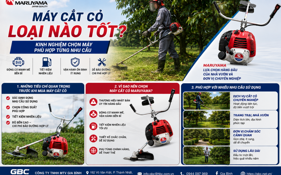MÁY CẮT CỎ LOẠI NÀO TỐT? KINH NGHIỆM CHỌN MÁY PHỤ HỢP TỪNG NHU CẦU