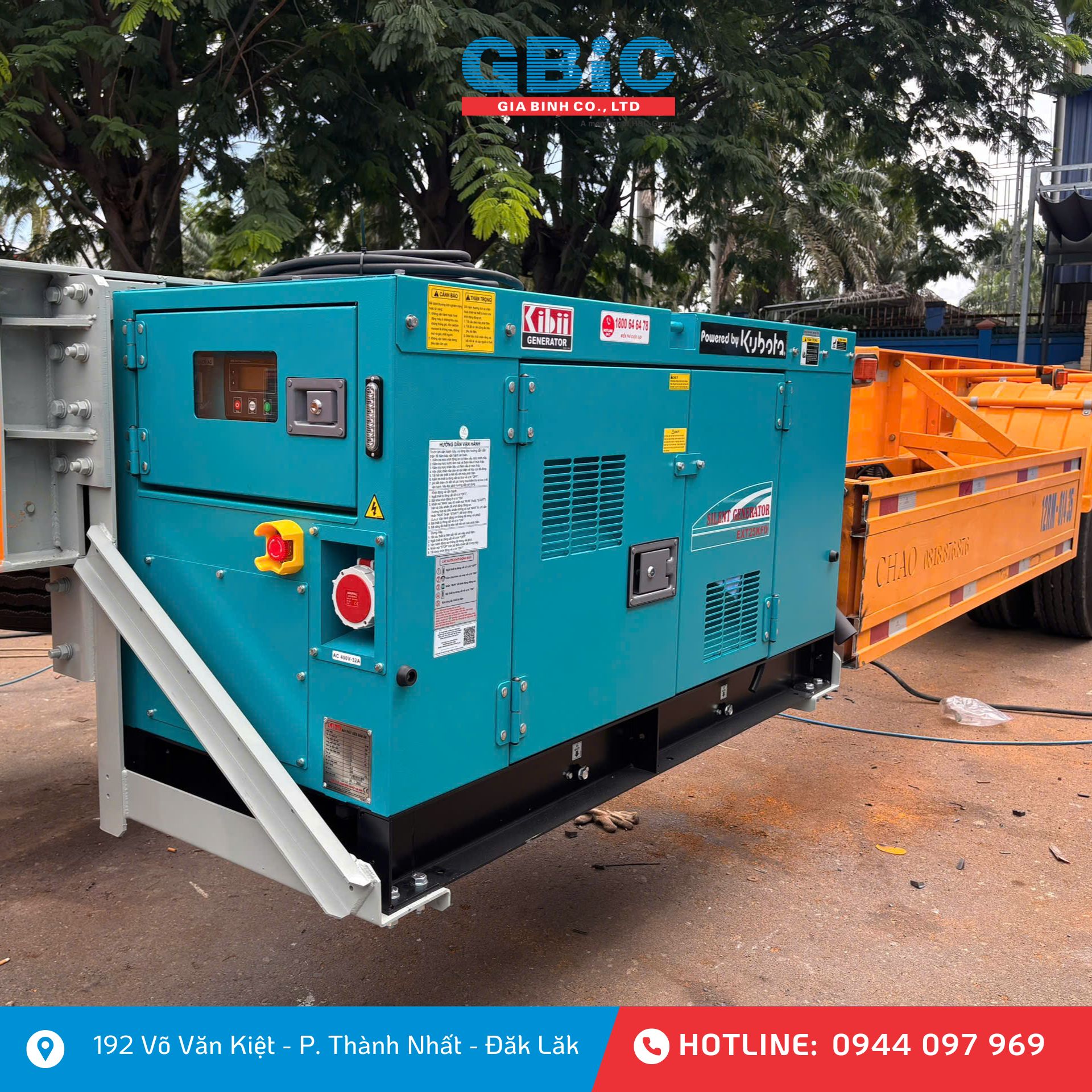 Gia Bình – Đơn vị chuyên cung cấp máy phát điện Kibii chính hãng