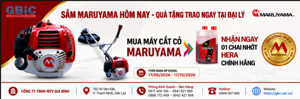 Gia Bình – Cung cấp máy cắt cỏ Maruyama chính hãng