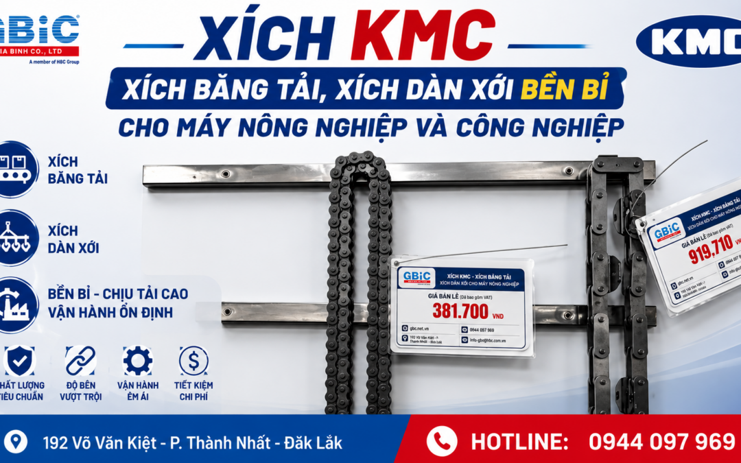 XÍCH KMC – XÍCH BĂNG TẢI, XÍCH DÀN XỚI BỀN BỈ CHO MÁY NÔNG NGHIỆP VÀ CÔNG NGHIỆP