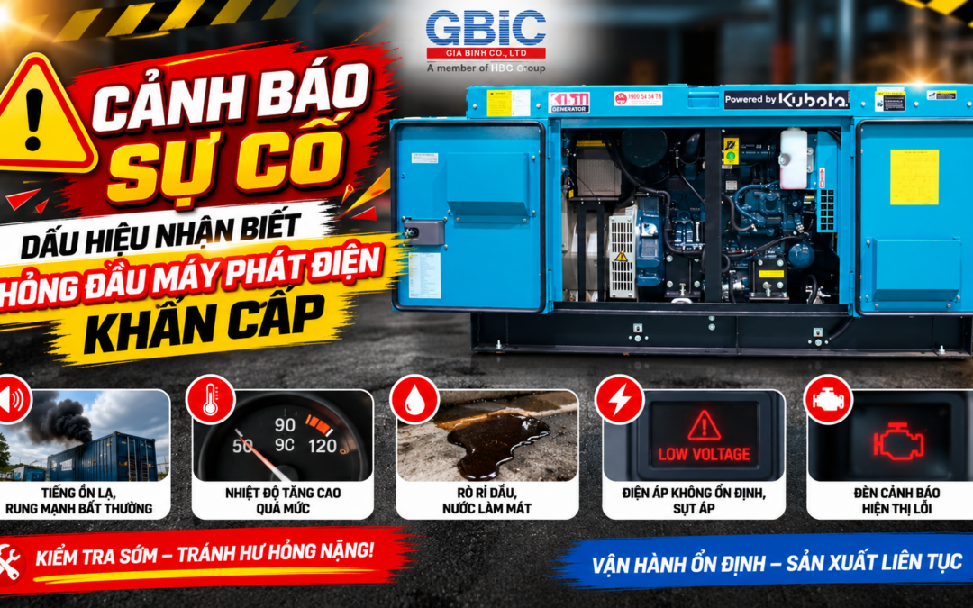 CẢNH BÁO SỰ CỐ | DẤU HIỆU NHẬN BIẾT HỎNG ĐẦU MÁY PHÁT ĐIỆN KHẨN CẤP