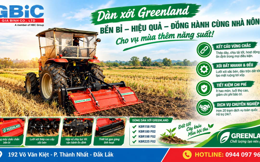 DÀN XỚI GREENLAND – HIỆU SUẤT VƯỢT TRỘI, BỀN BỈ THEO THỜI GIAN, BẢO HÀNH KHÁC BIỆT