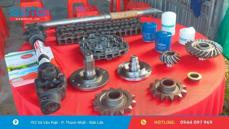 Hệ thống truyền động bánh răng hình nón & xích tải đôi 100H chịu lực tốt