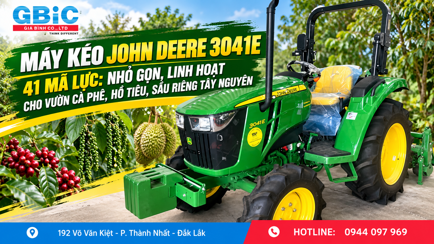 Máy Kéo John Deere 3041E
