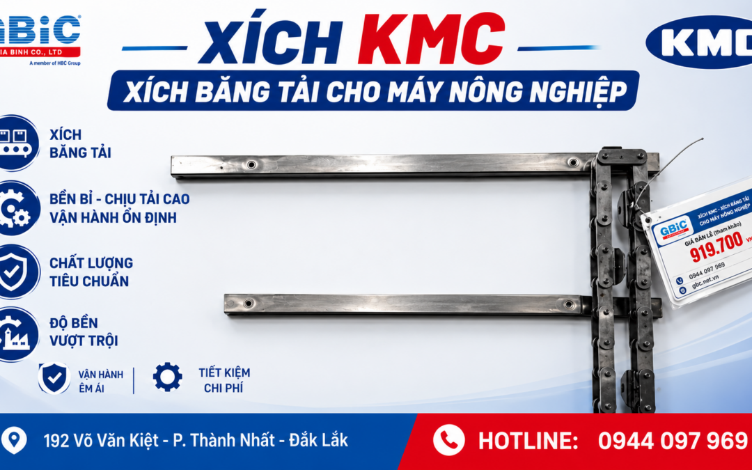 XÍCH BĂNG TẢI KMC CHO MÁY GẶT KUBOTA, YANMAR – BỀN BỈ, CHỊU TẢI CAO, VẬN HÀNH ỔN ĐỊNH