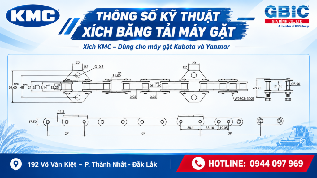 Vòng cao su O-Ring – Tăng khả năng bảo vệ mắt xích của xích băng tải KMC